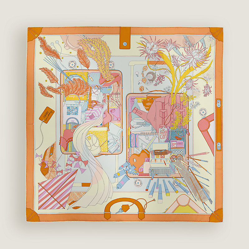 Bagage a Main scarf 90 - Yellow | Hermès Thailand